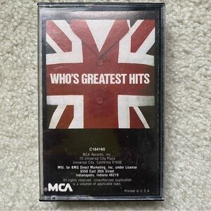 60s/70s i The Who l Who's Greatest Hits l Cassette Tape